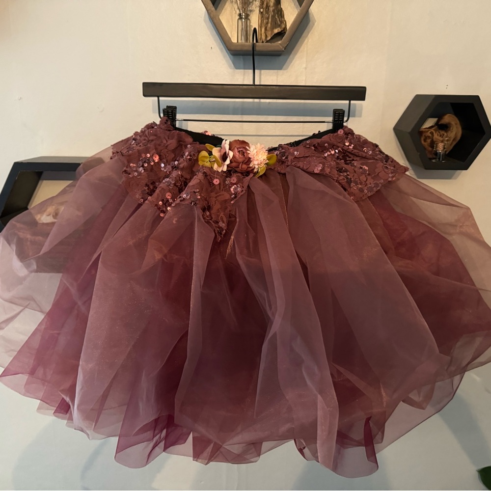 Rose Tutu with Floral Detail
